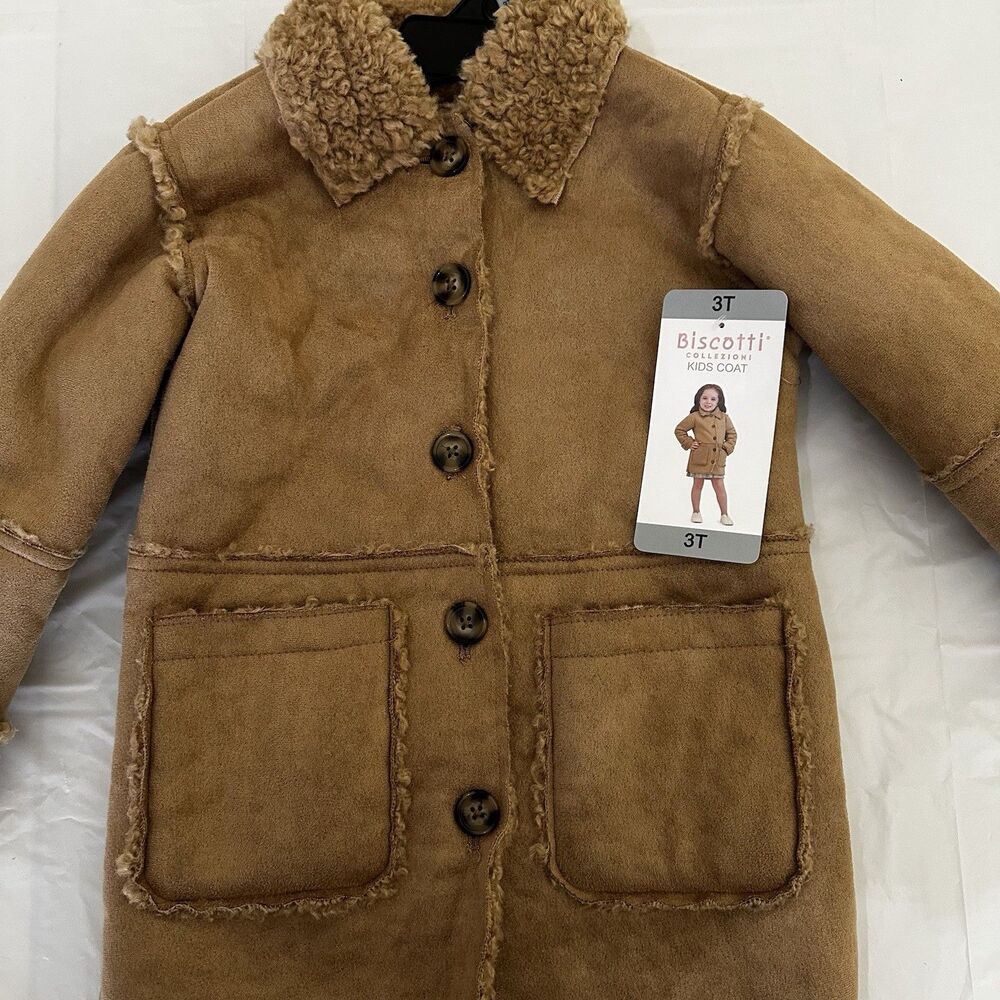 Biscotti Collezioni Kids Coat Size 3T Color: Brown